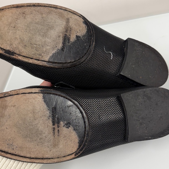 Alessandro Dell'Acqua Textured Black Loafers with Silver Accent 45 12 - Picture 6 of 6